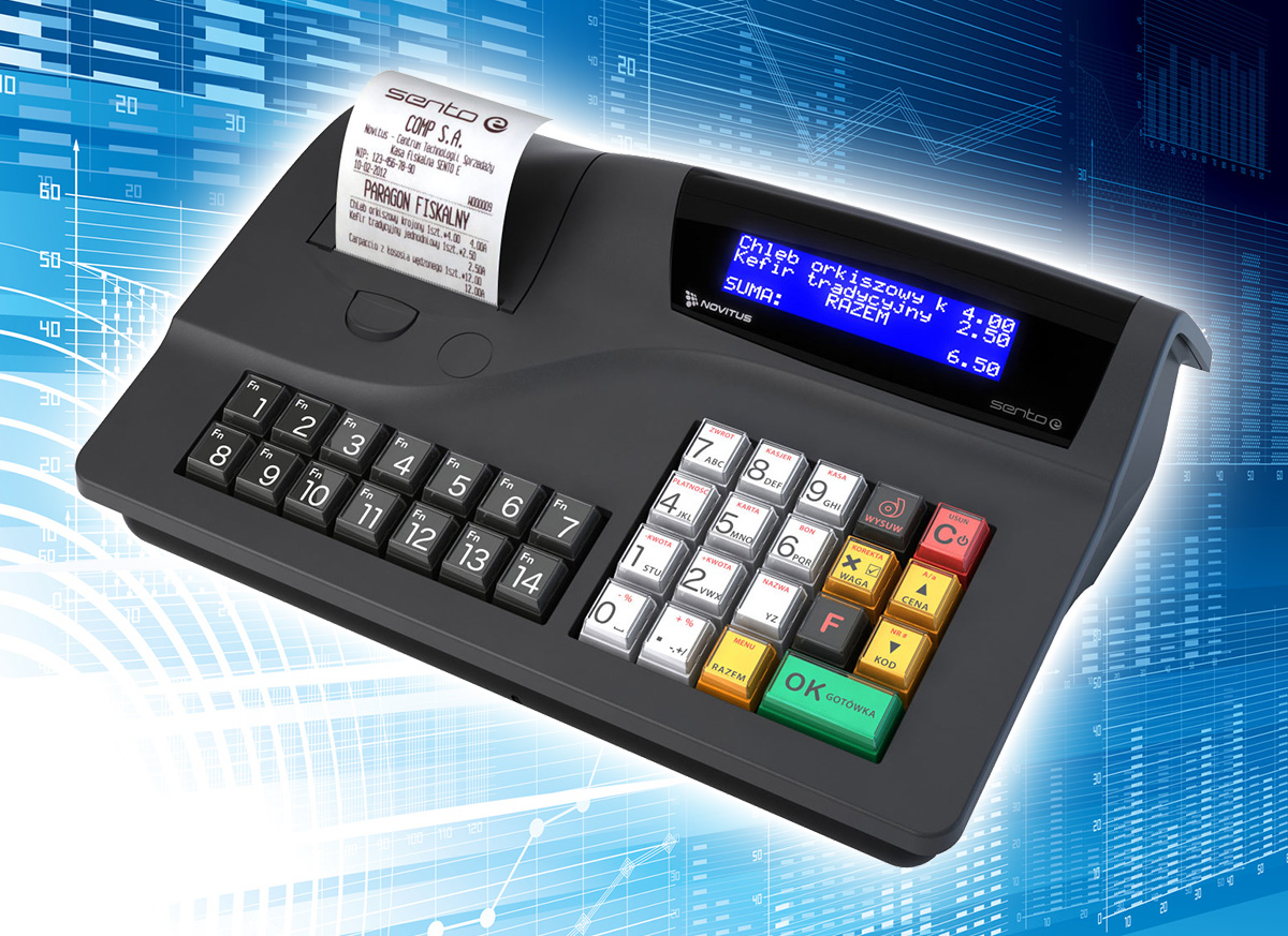 Novitus Sento E - kasa fiskalna uznanego producenta